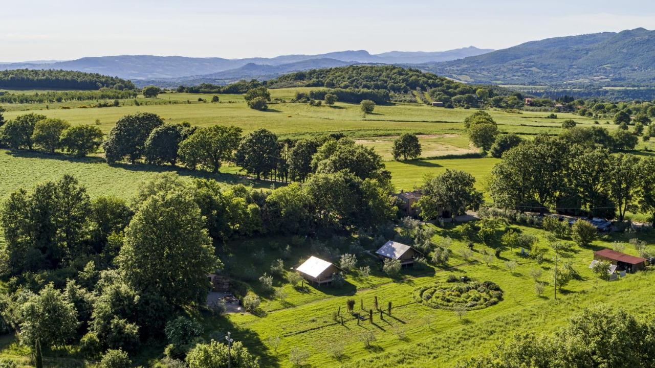 Glamping In Toscana, Luxury Tents In Agriturismo Biologico Sorano  Luaran gambar