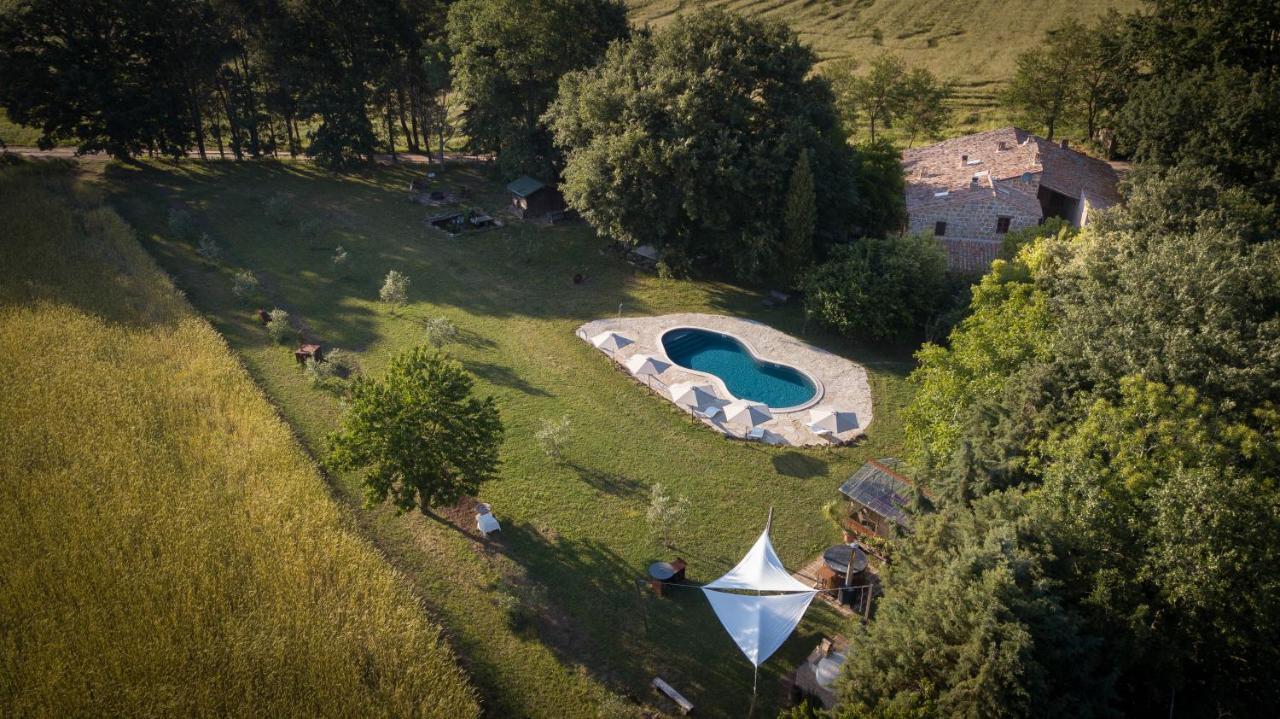 Glamping In Toscana, Luxury Tents In Agriturismo Biologico Sorano  Luaran gambar