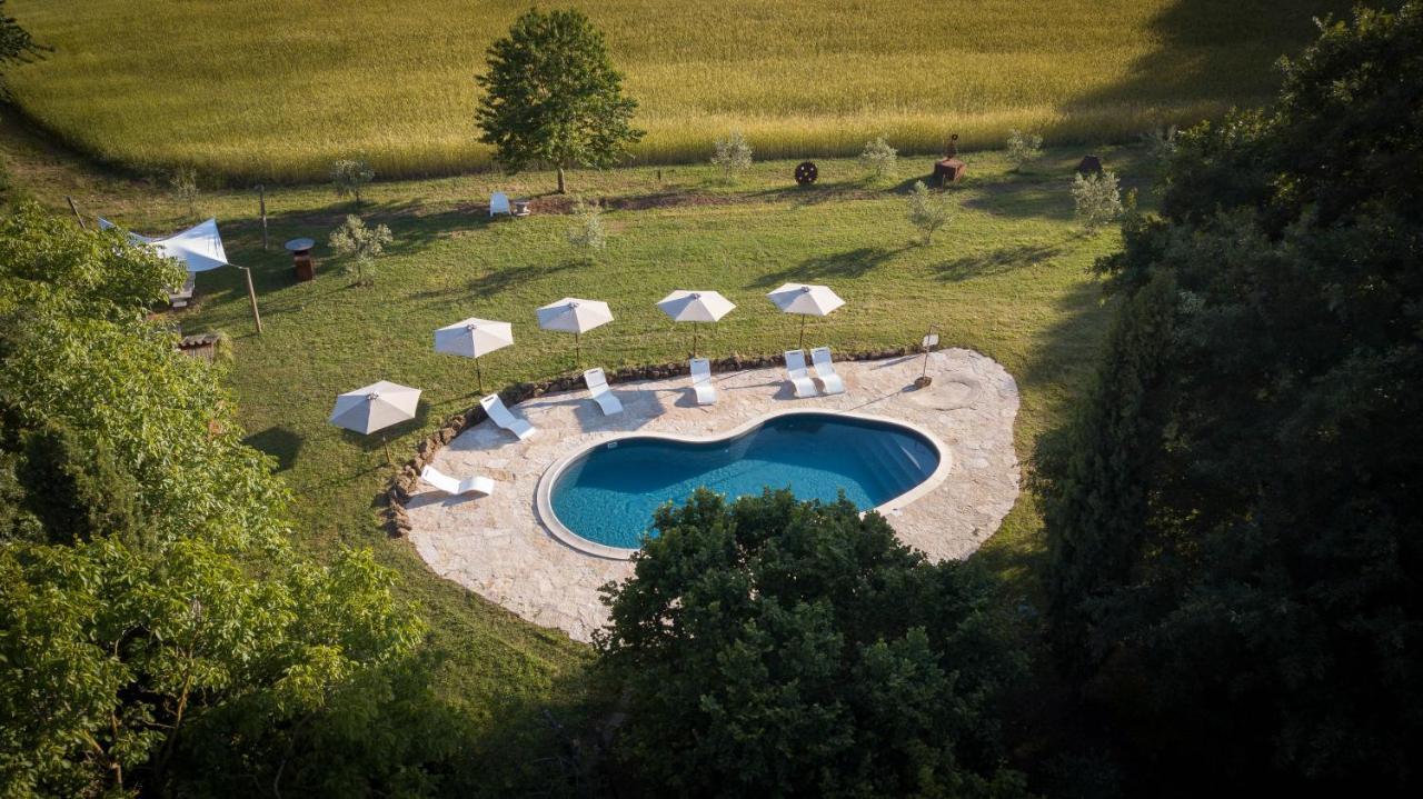 Glamping In Toscana, Luxury Tents In Agriturismo Biologico Sorano  Luaran gambar